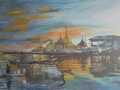 Sunset Shwe Myitzu Pagoda Indagyi Lake